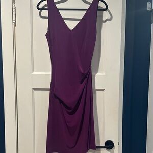 Nicole Miller Deep Purple Mini Dress